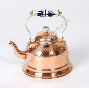 Chaleira martelada de cobre
