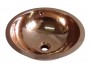 Lavatório de Cobre Redondo Martelado